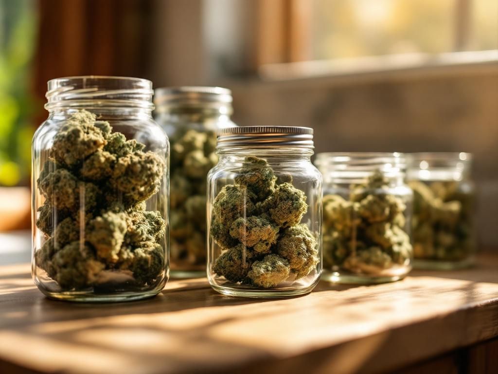 Collection of premium sativa cannabis strains