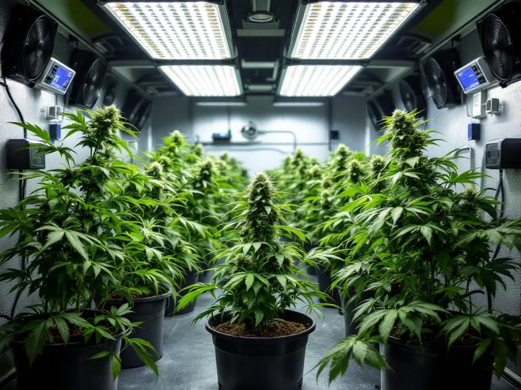 Professional cannabis growing environment in UK