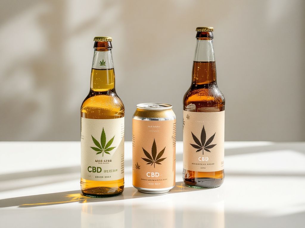 Collection of UK CBD beer brands