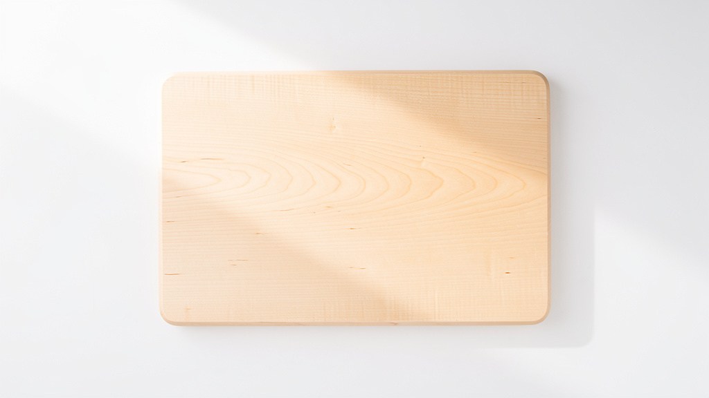 Planche à découper en bois d'érable avec grain naturel