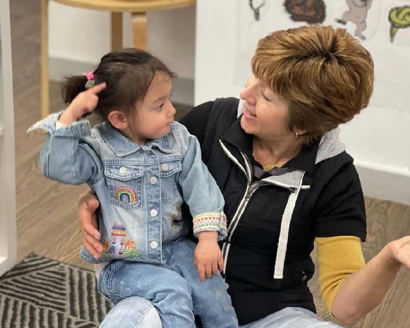 An educator from Petit ELJ Kew shares her thoughts with a child on jeans for gene's day. Raising awareness on children's health issues and advocating for rights some of the thoughtful ways our Educators show their appreciation.