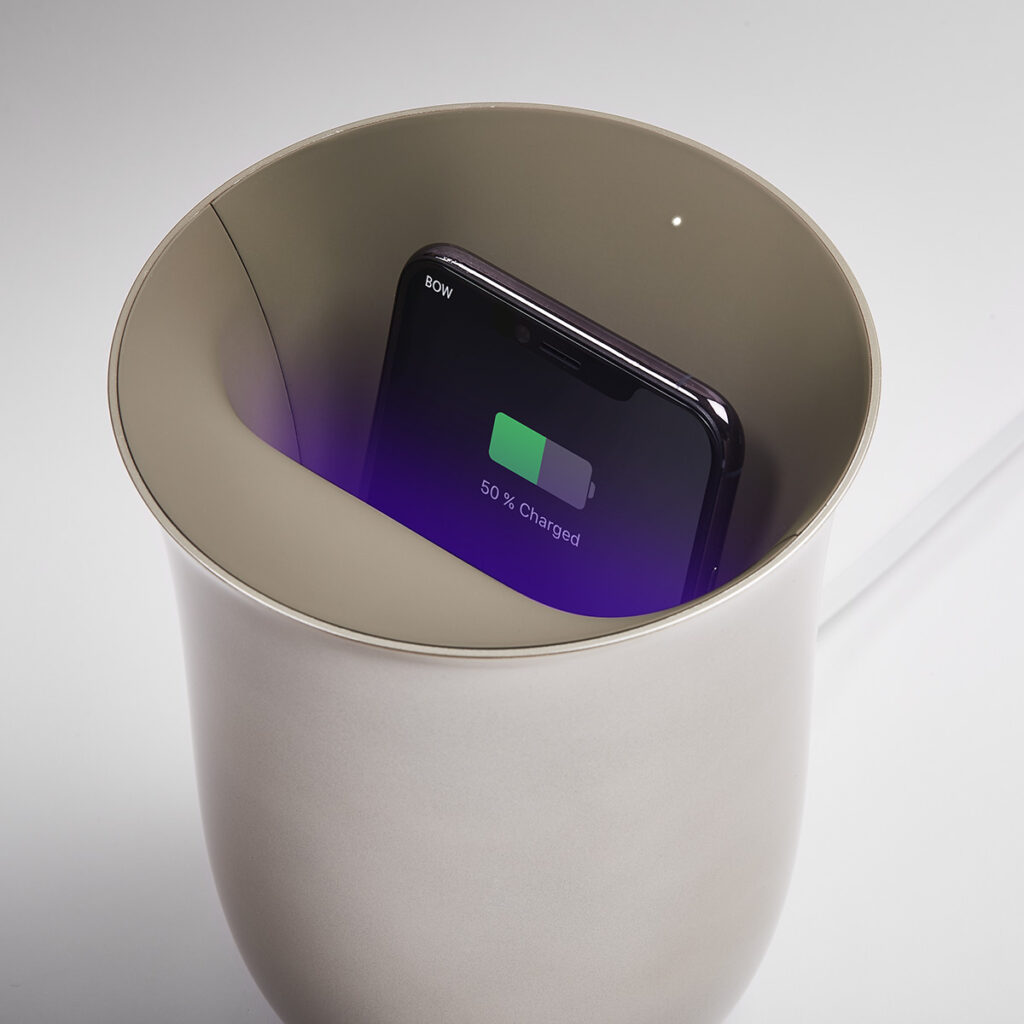 Wireless Charging Station with UV light Sanitizers
