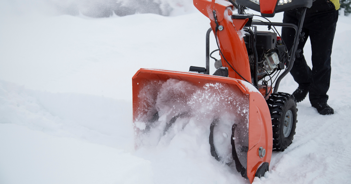 snow blower storage