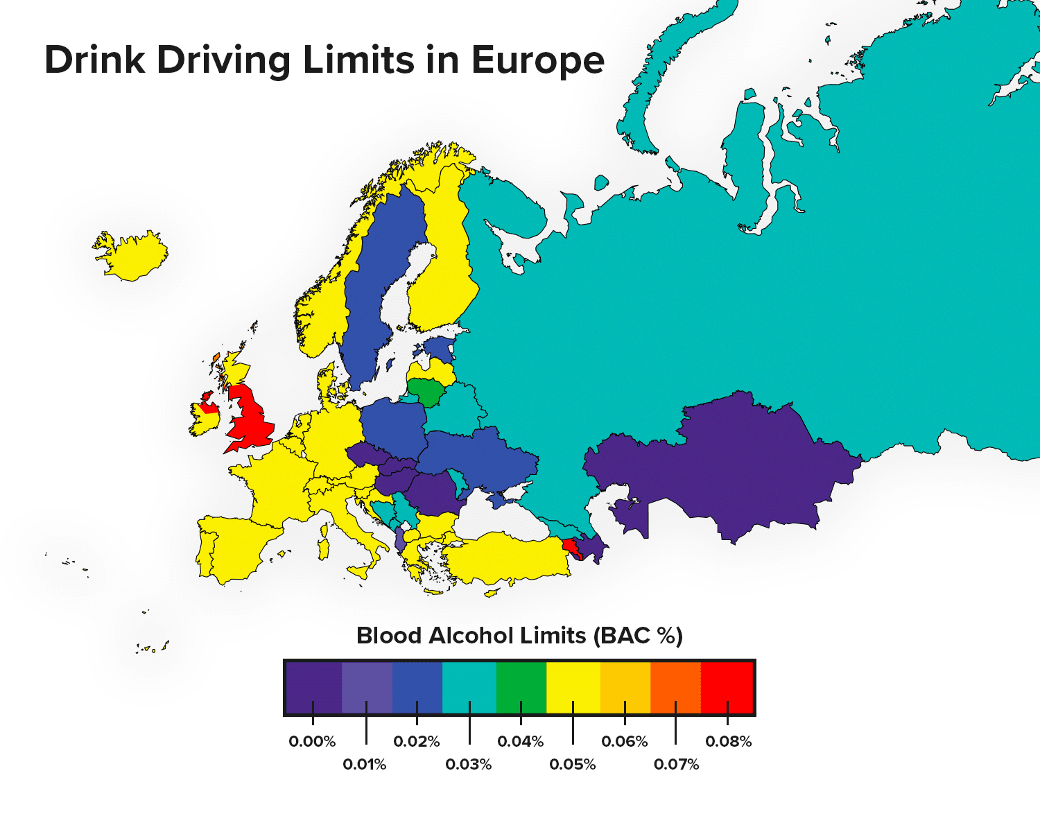 Drink Driving Limits Around the World Compared Diamond Advanced Motorists