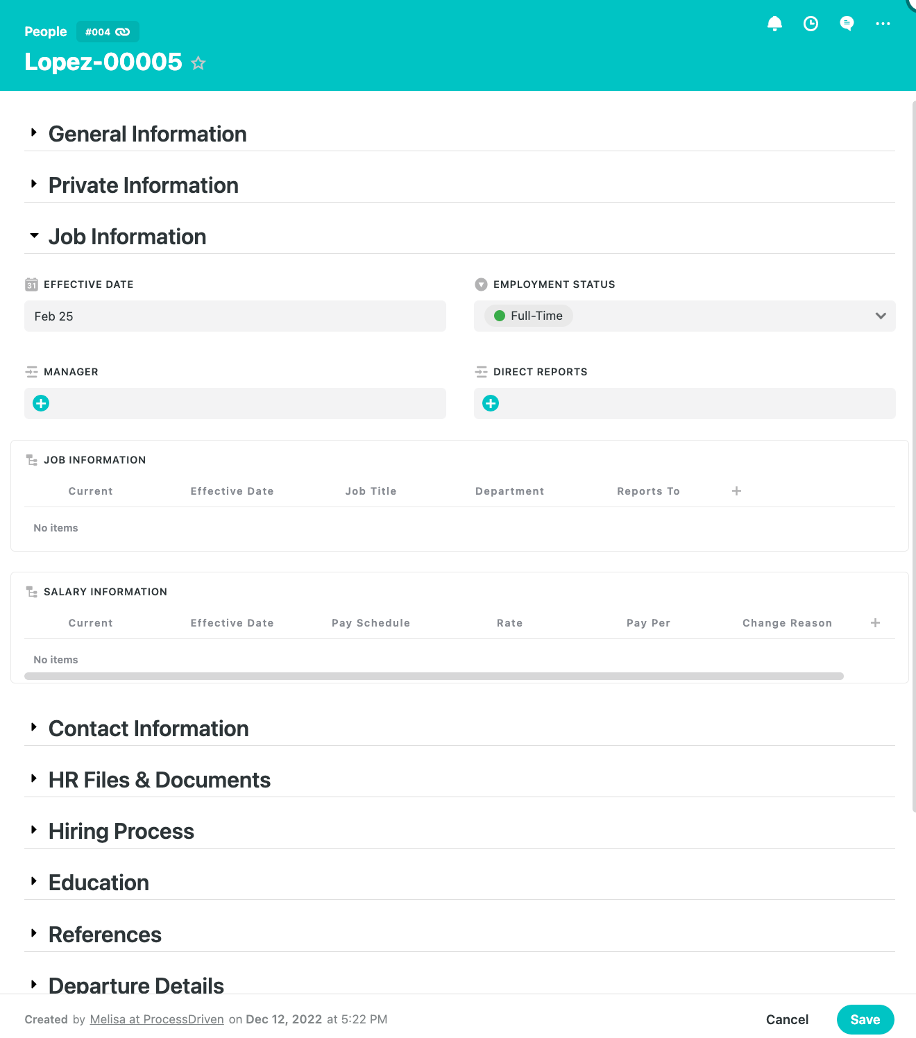 SmartSuite Sections