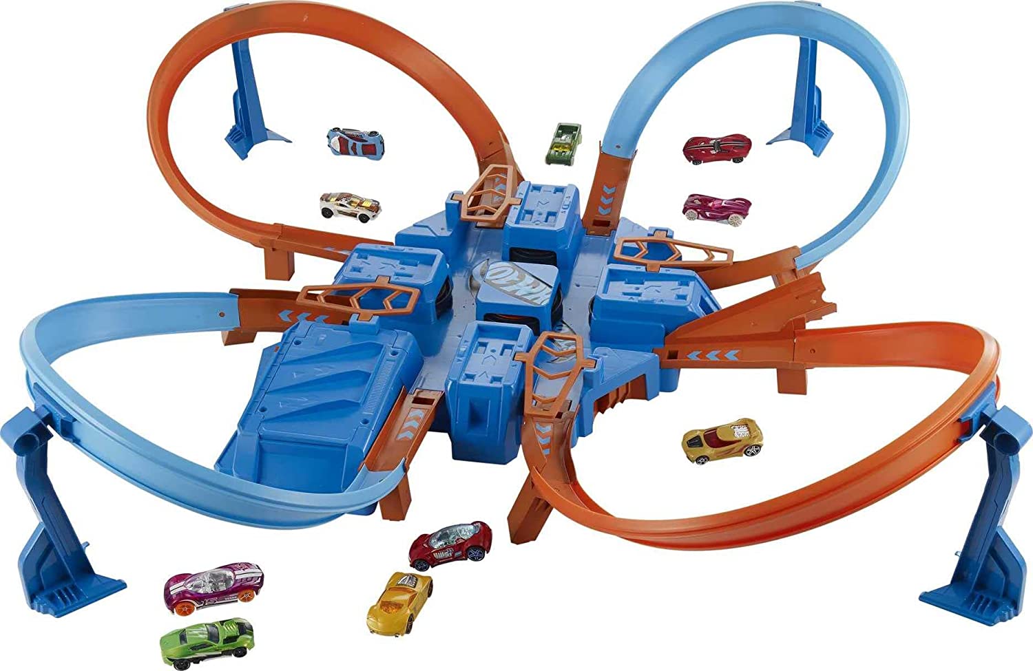 HOT WHEELS Criss Cross Crash Motorized Track Set