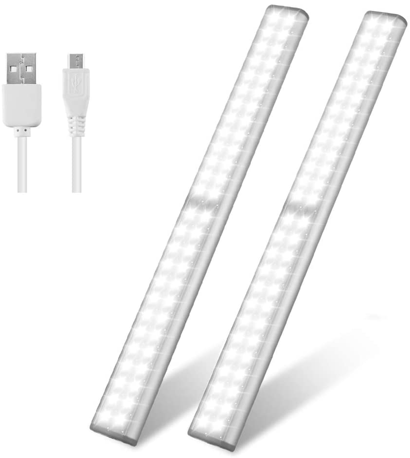 USB Rechargeable 52-LED Under-Cabinet Lighting