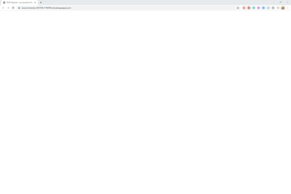 white screen