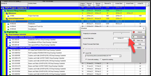 Primavera is showing PC is out of memory when importing from excel -  Planning Engineer Est.