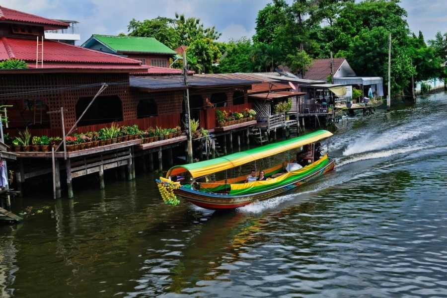 Klong Bang Luang with the long tail boat