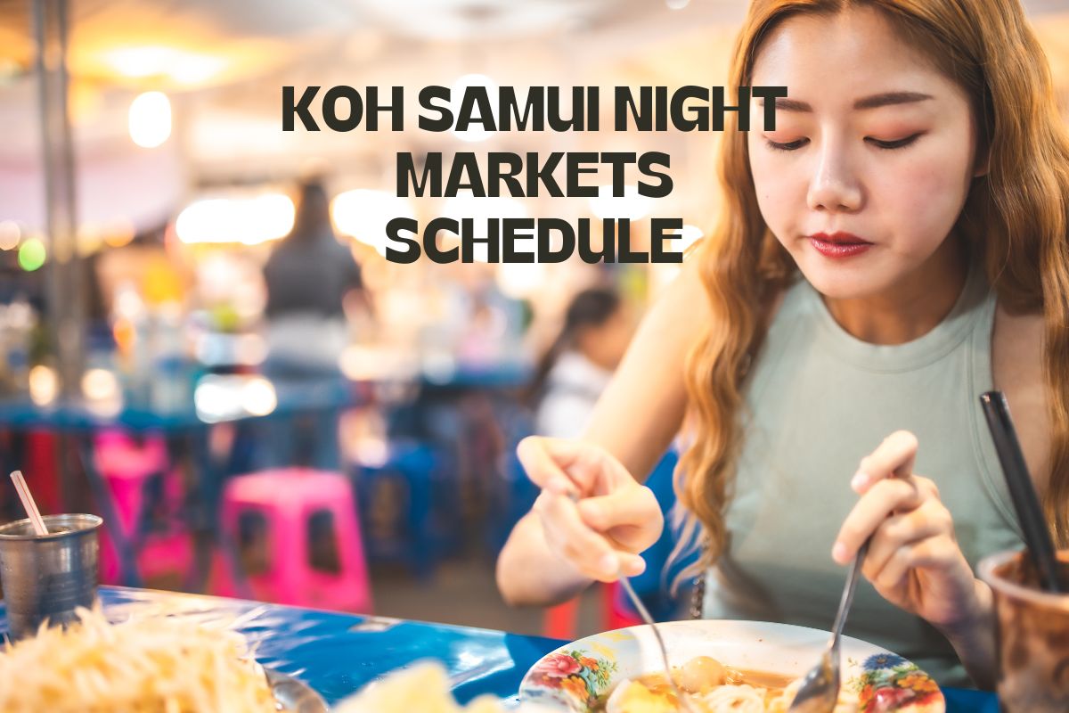 koh samui night market schedule