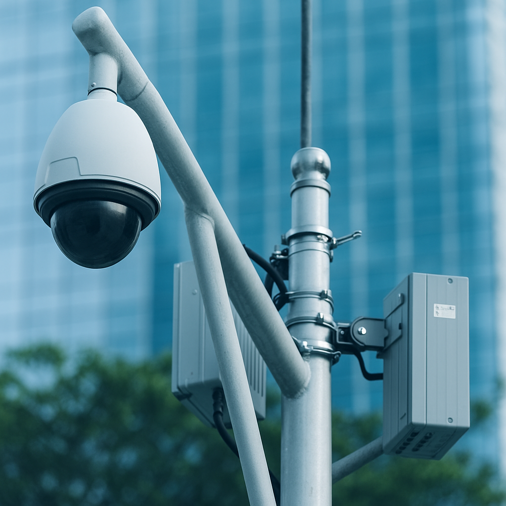Outdoor pole camera