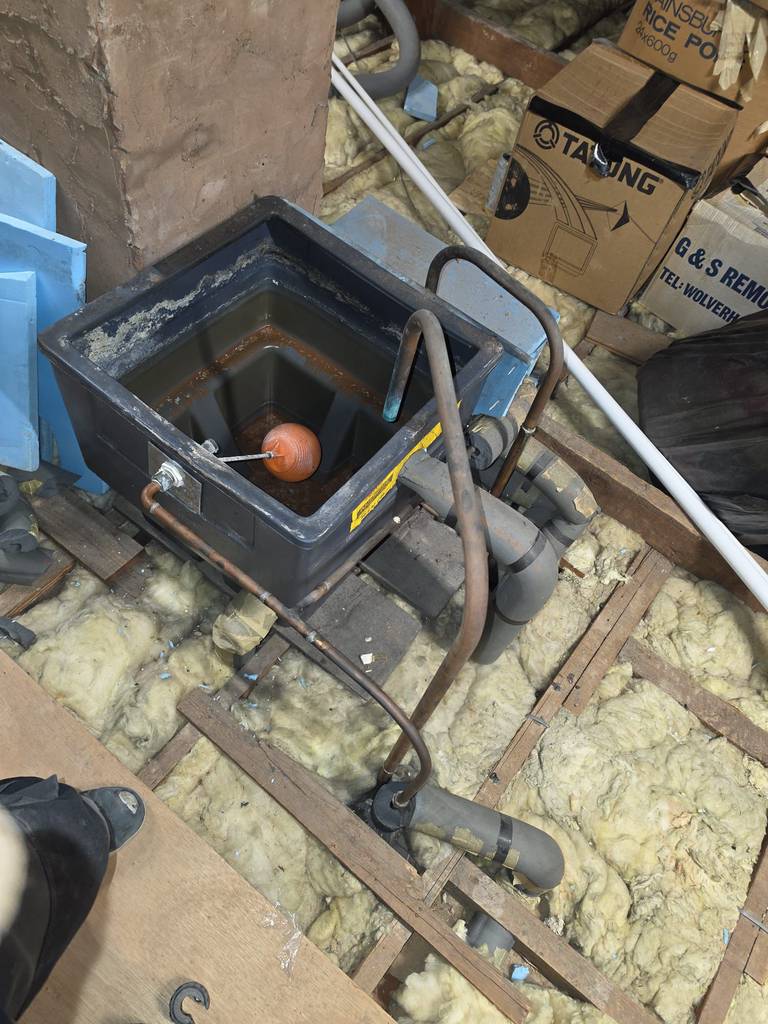 Loft Header Tanks Removed
