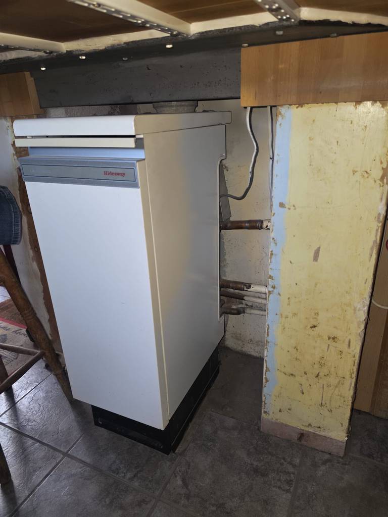 Old Floor Standing Boiler Removal