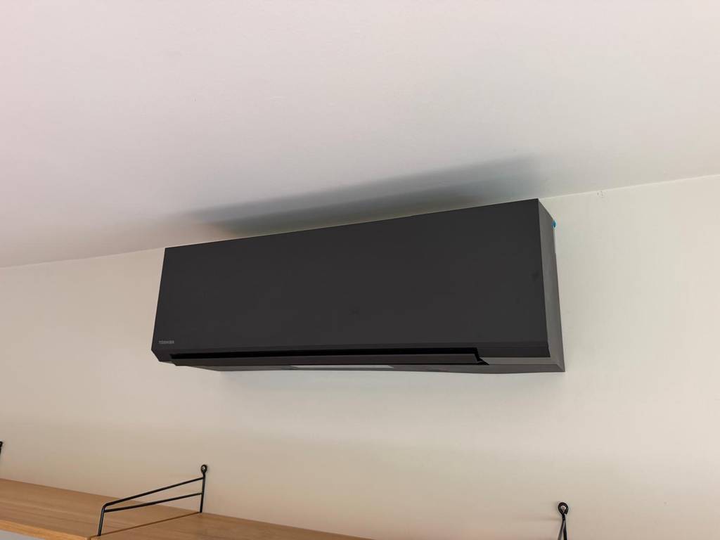 Completed indoor climate setup showing sleek lines