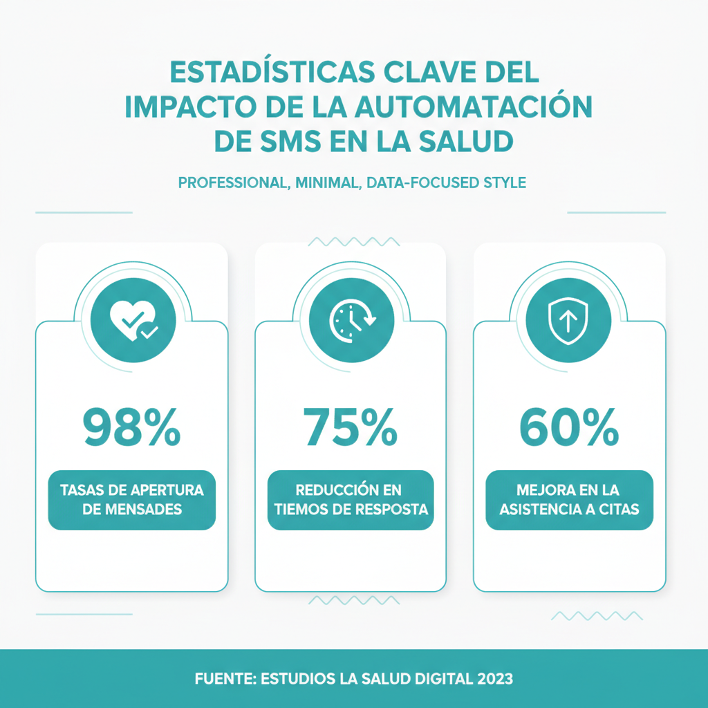 Estadísticas clave del impacto de la automatización de SMS en la salud