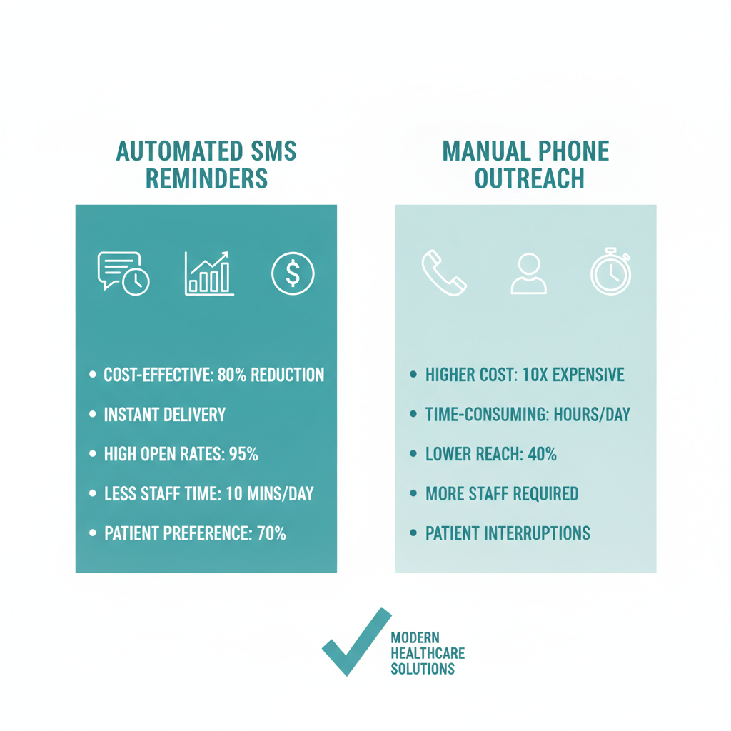 Comparación entre recordatorios por SMS automatizados y comunicación telefónica manual en el sector salud