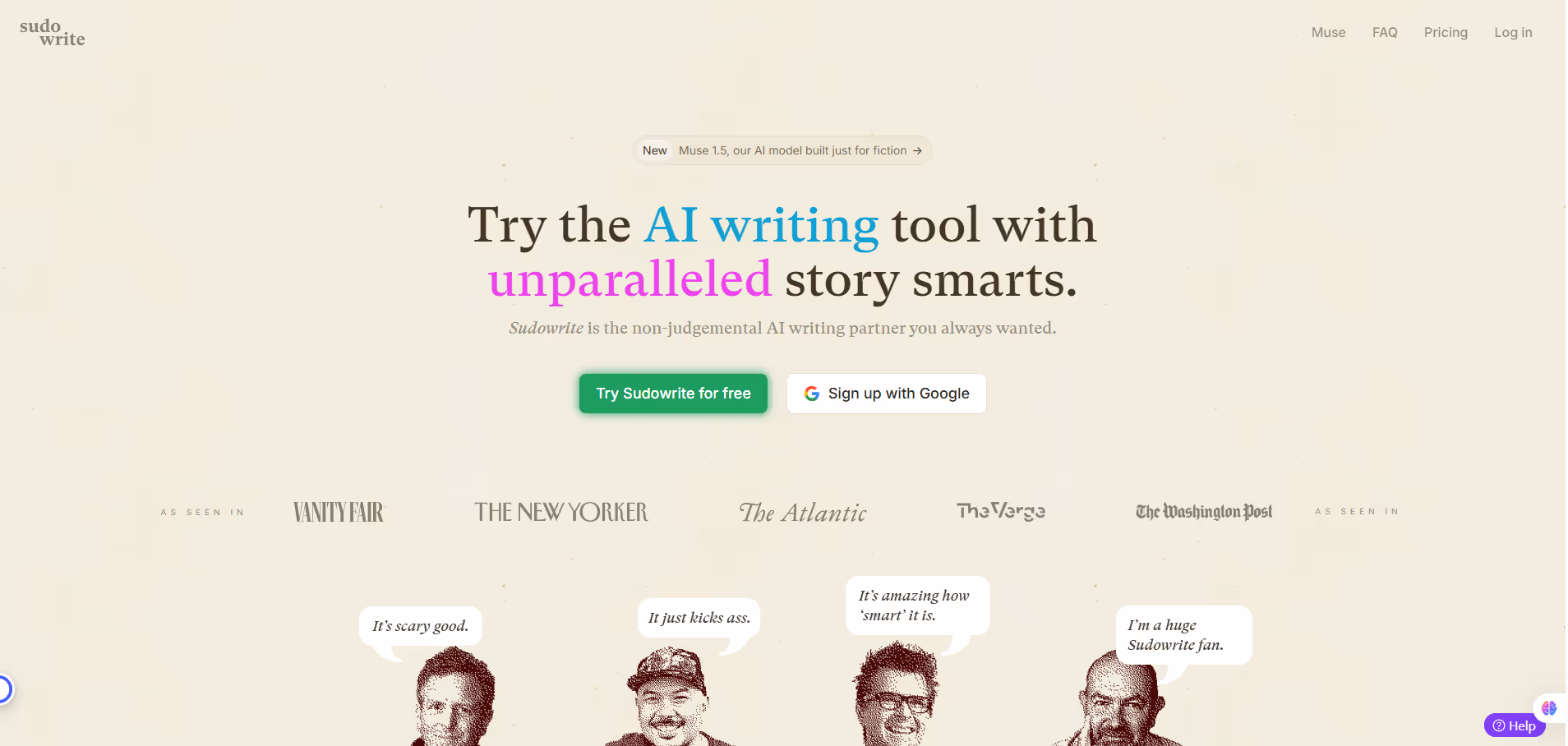 Sudowrite product screenshot