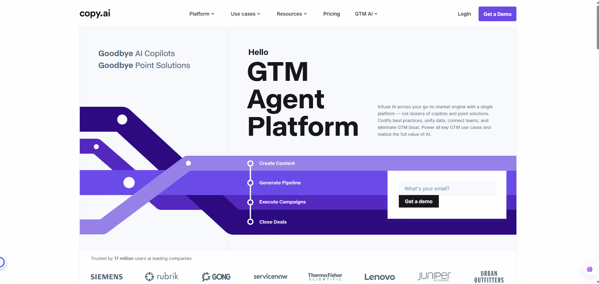 Copy.ai product screenshot