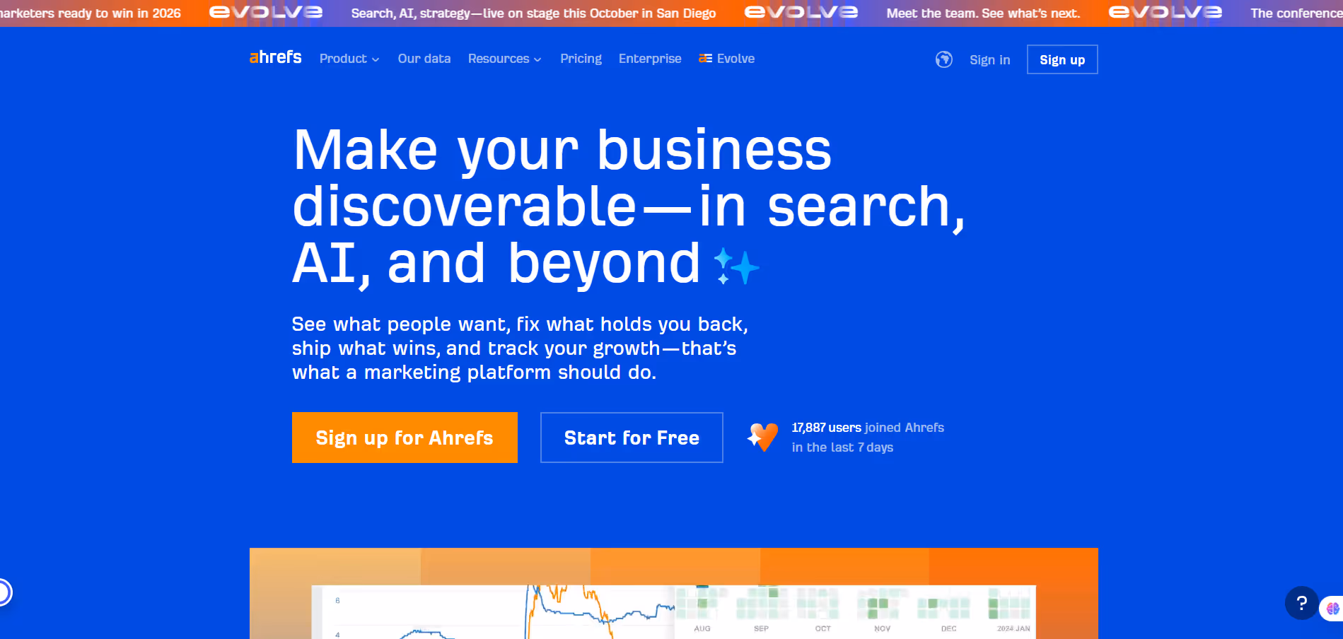 Ahrefs product screenshot