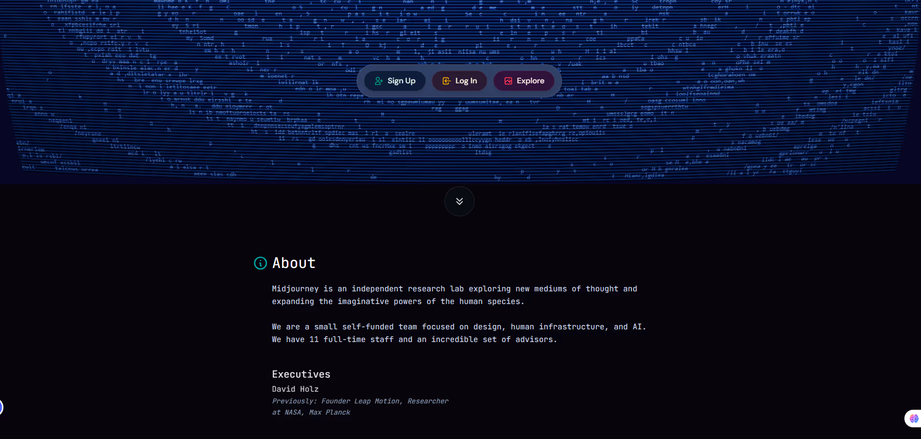 Midjourney product screenshot