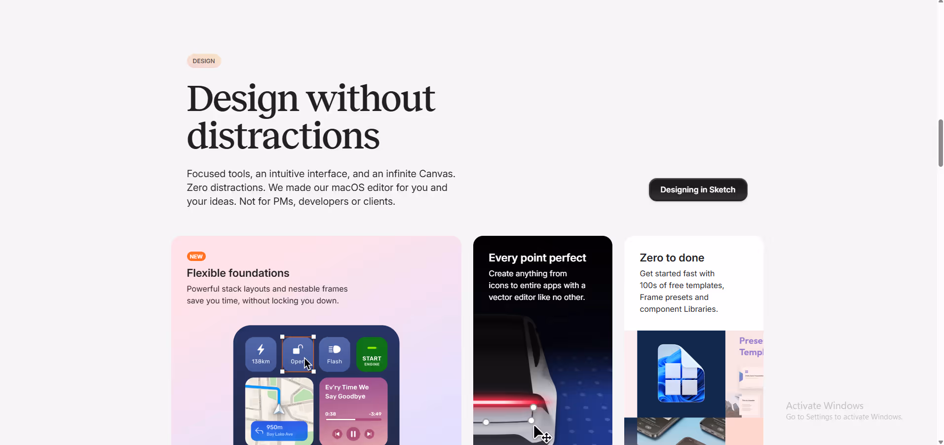 Sketch product screenshot
