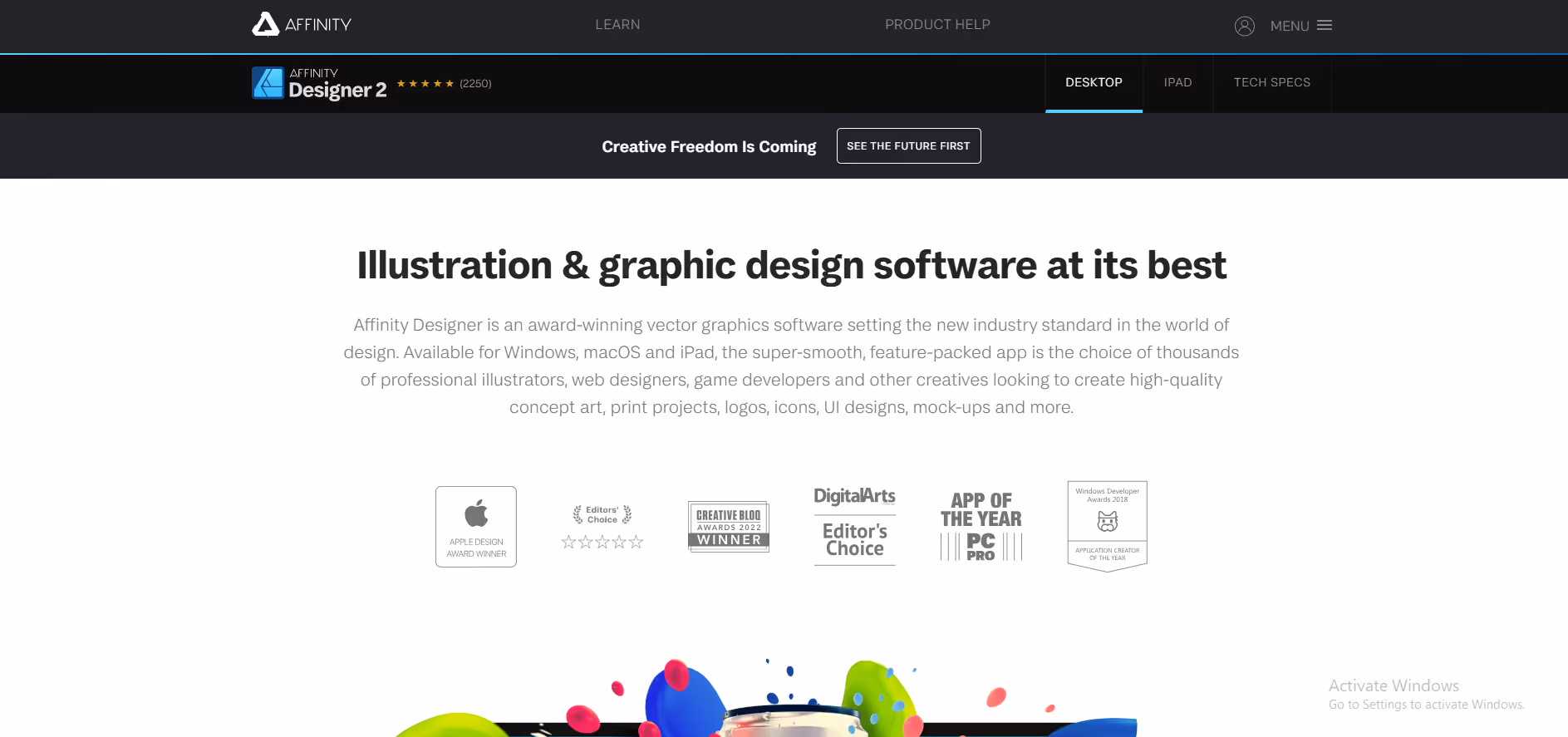 Affinity Designer product screenshot
