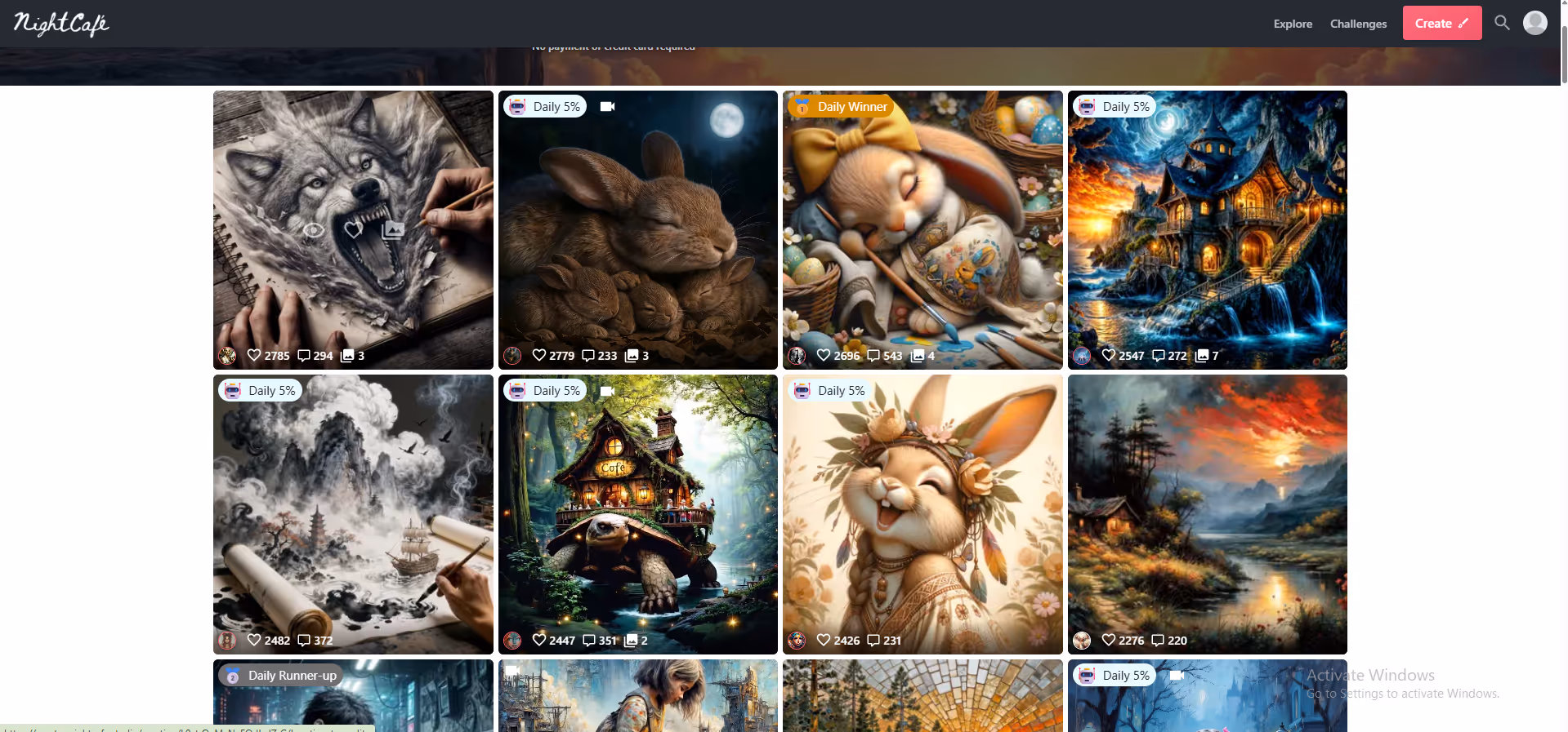 NightCafe product screenshot