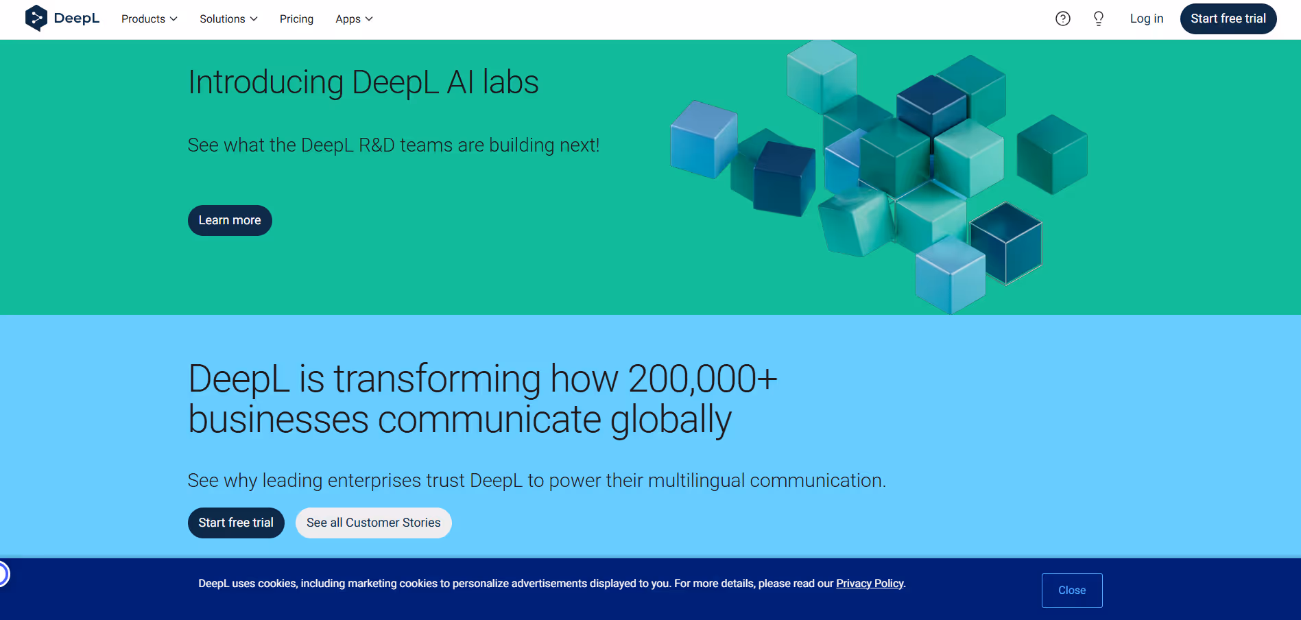 Deepl product screenshot