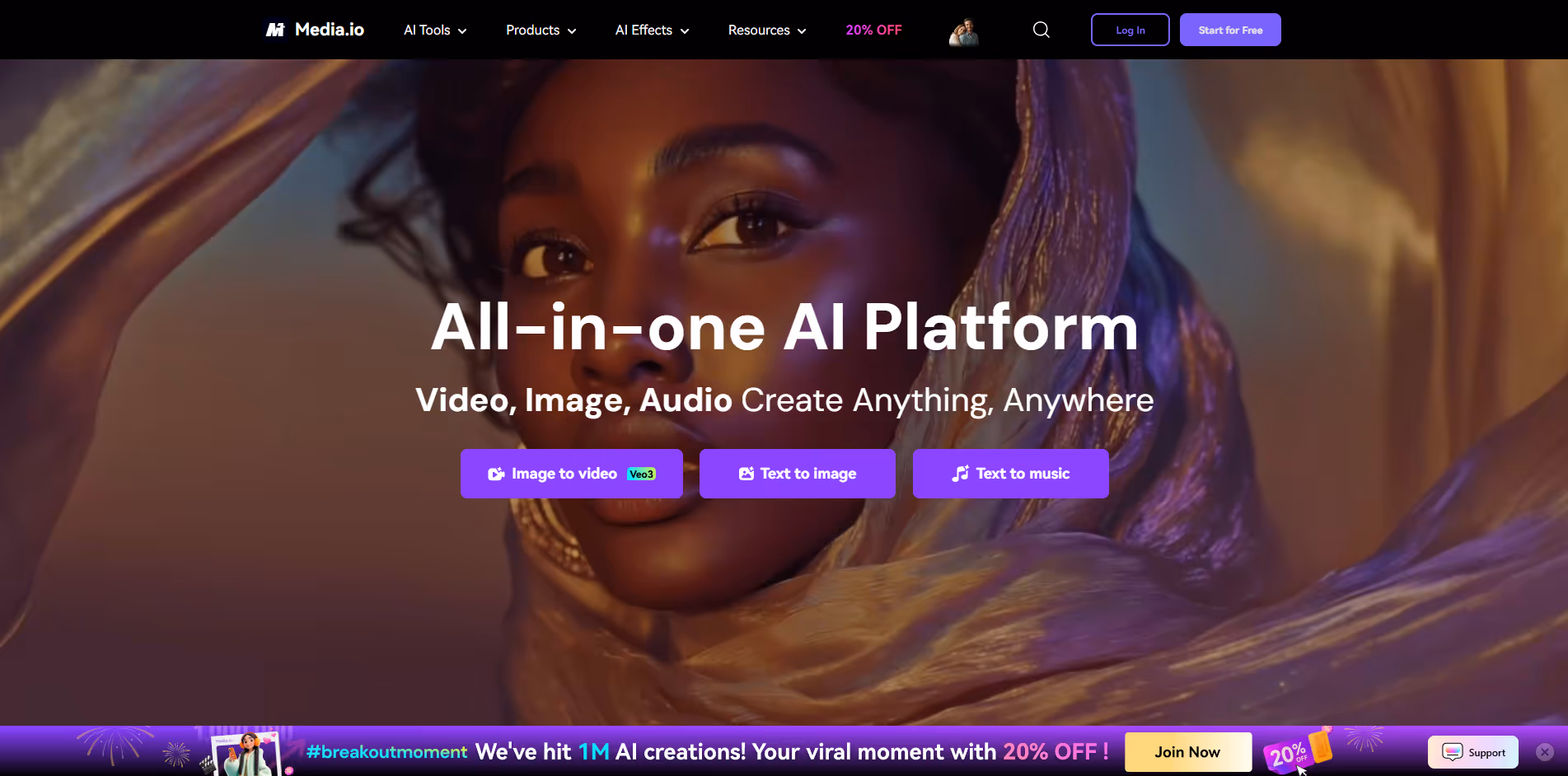 Media.io product screenshot
