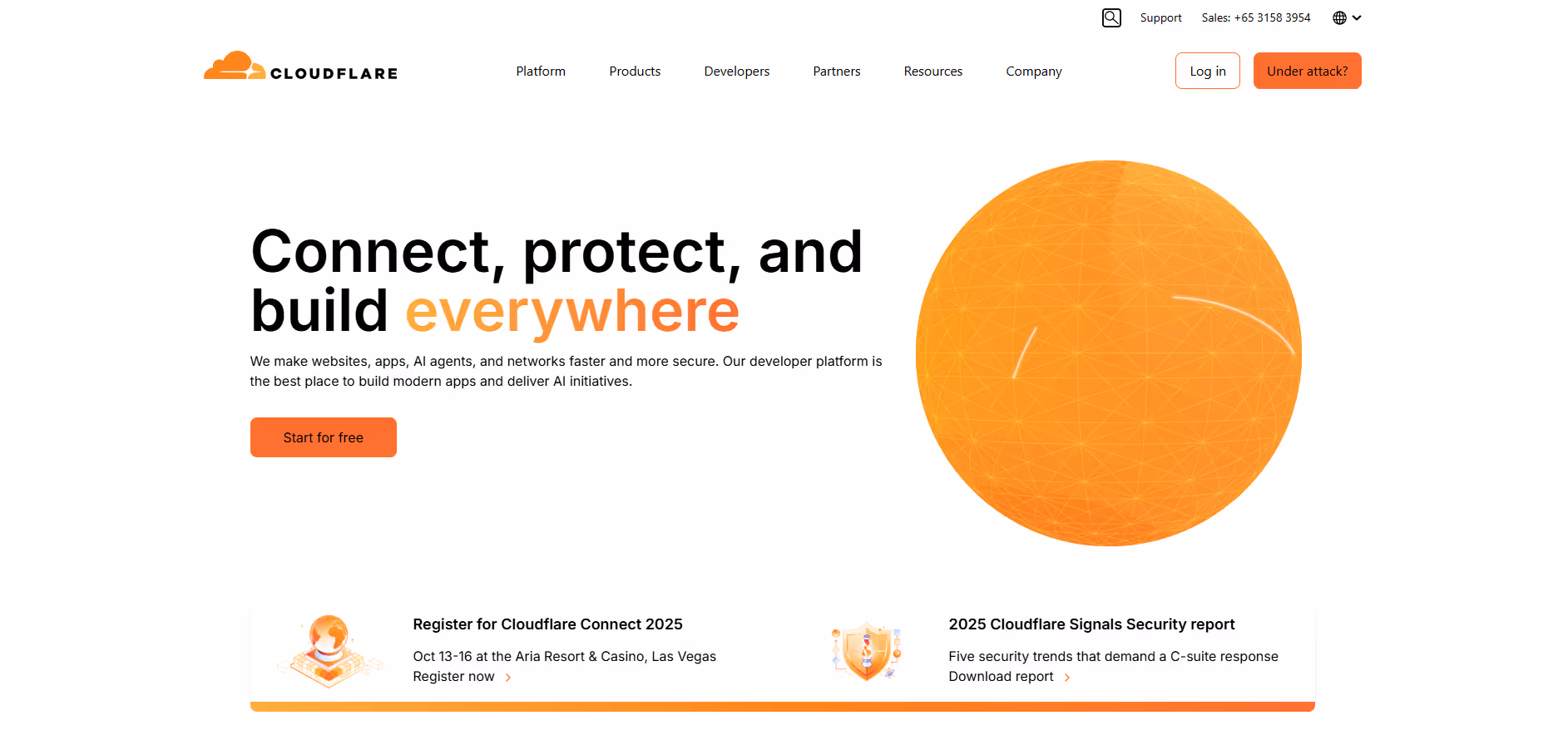 Cloudflare product screenshot