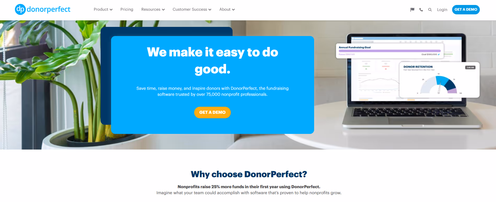 DonorPerfect product screenshot