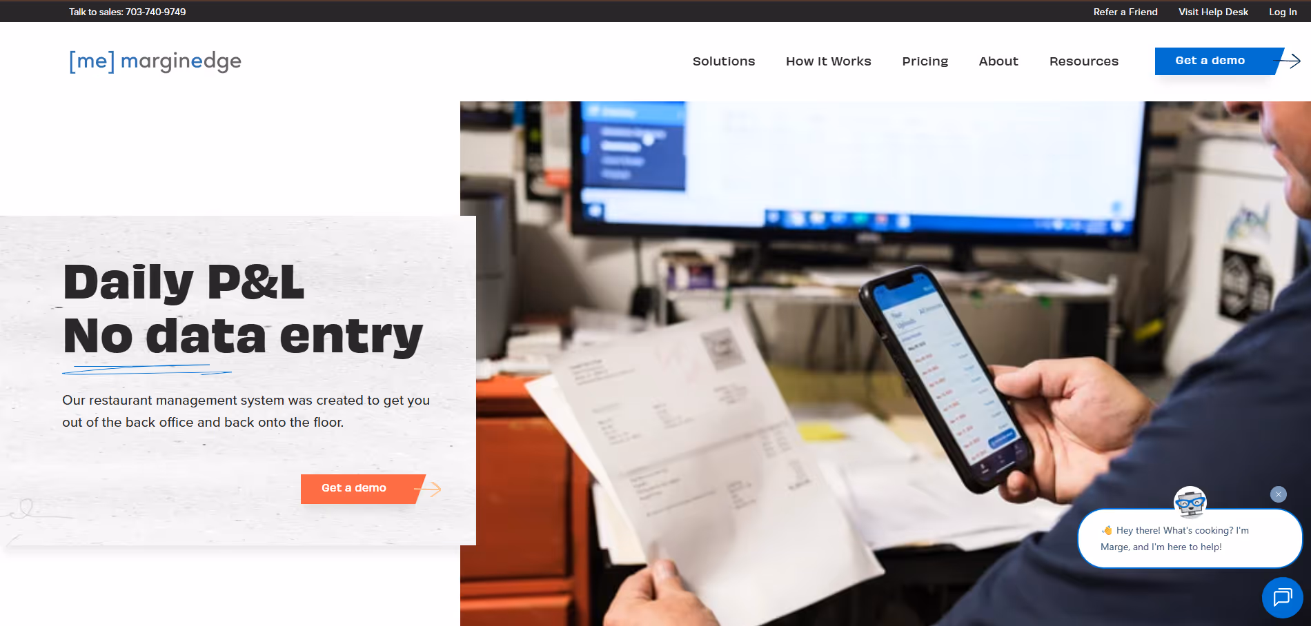 MarginEdge product screenshot