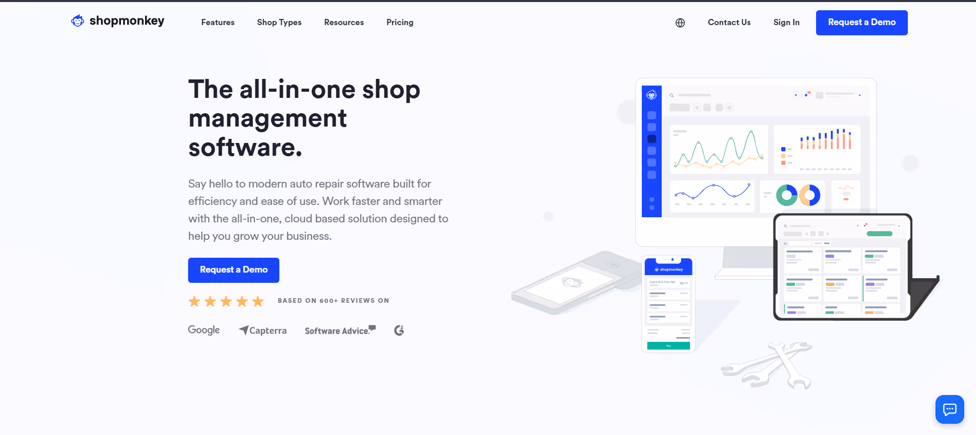Shopmonkey product screenshot