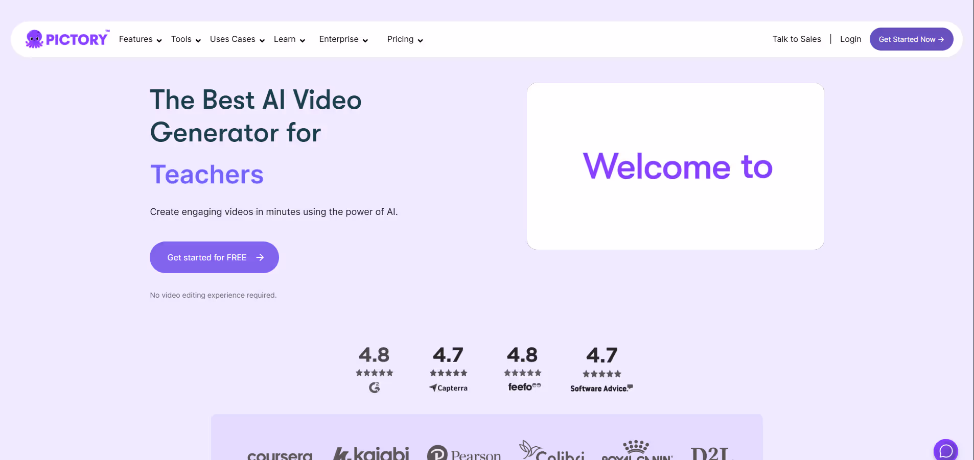 Pictory AI product screenshot