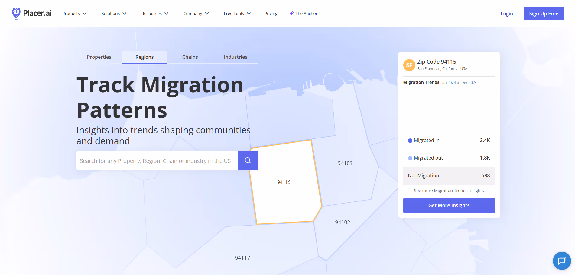 Placer AI product screenshot