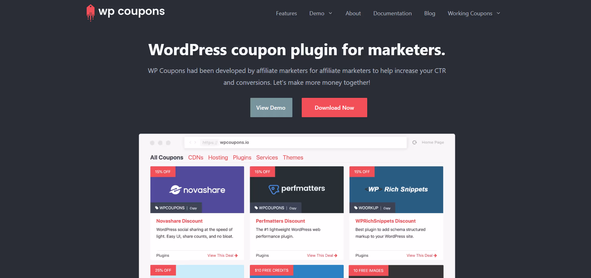 WP Coupons product screenshot
