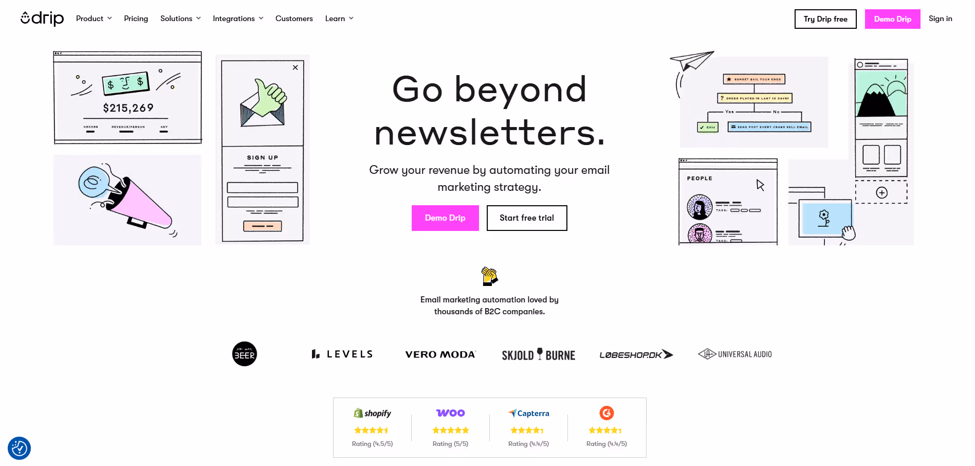 Drip product screenshot