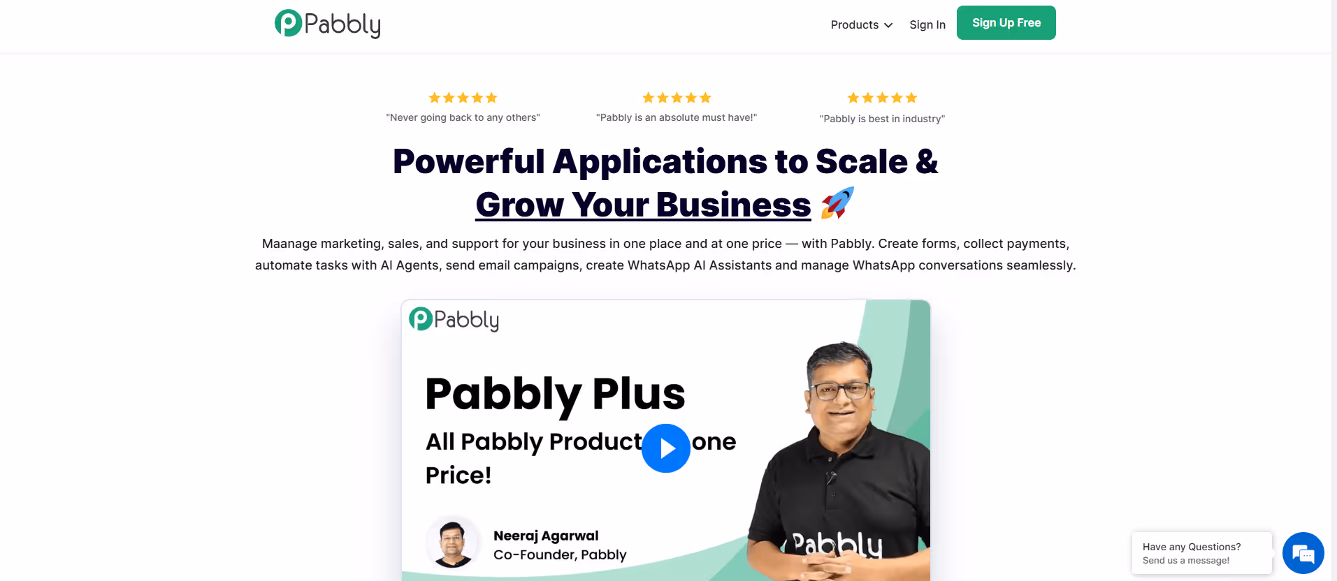 Pabbly product screenshot