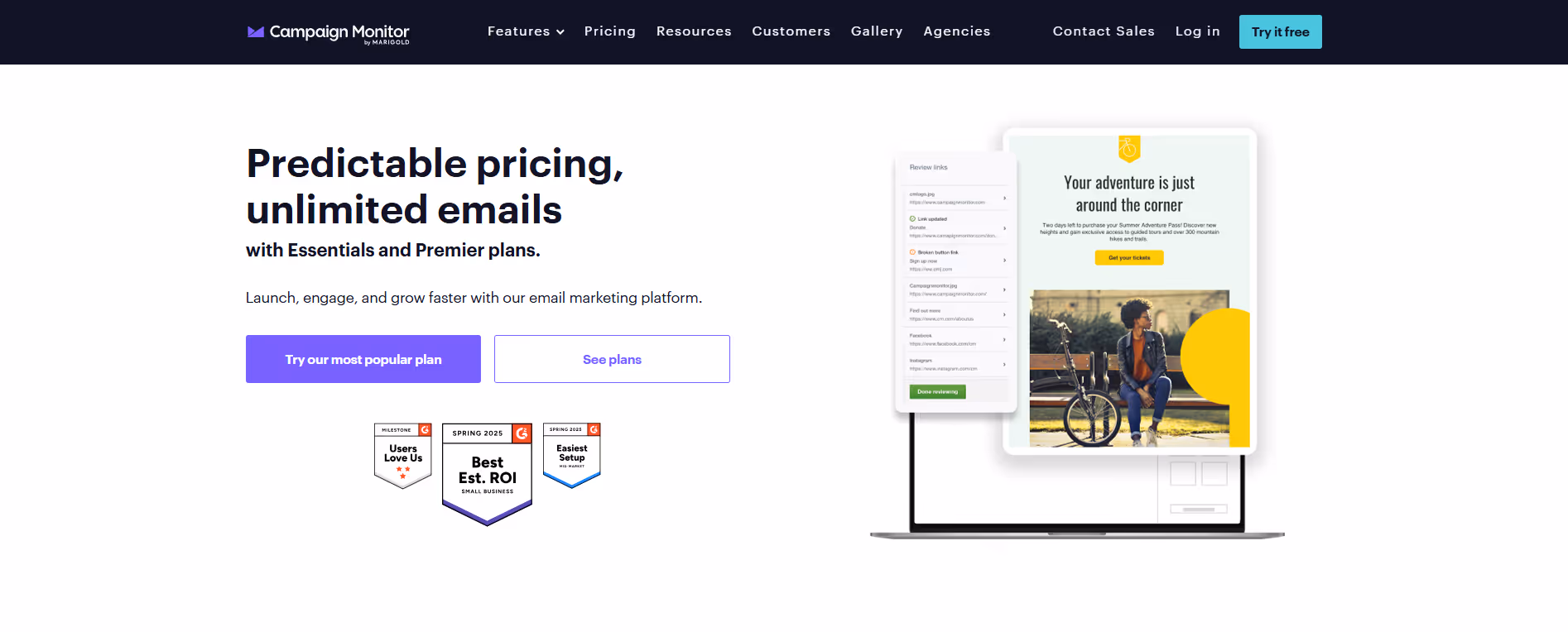 Campaign Monitor product screenshot
