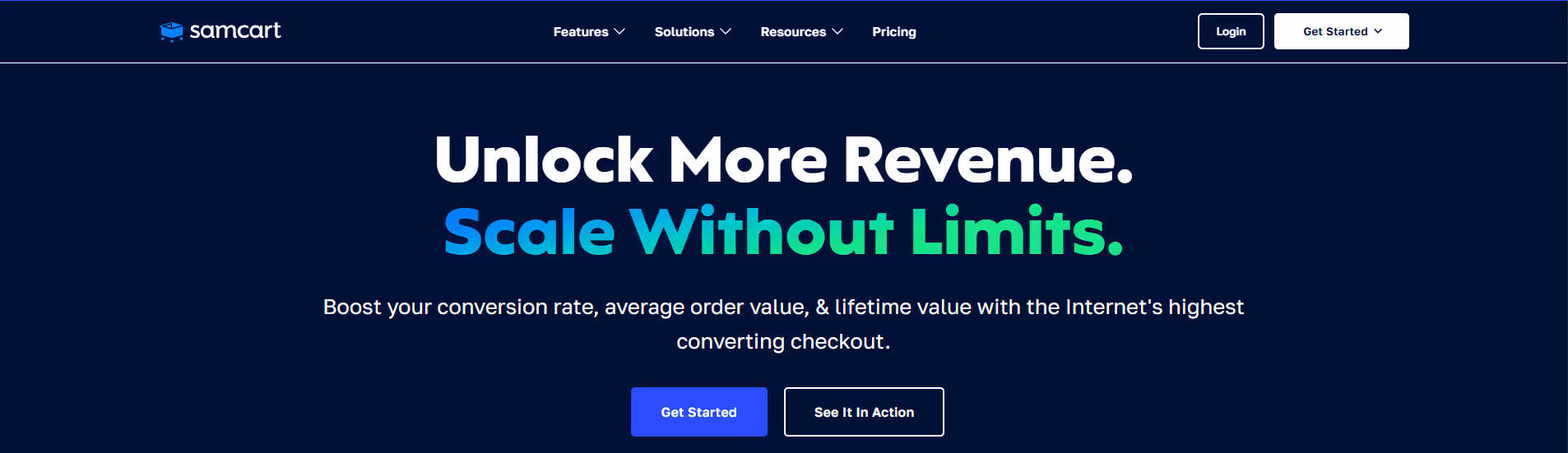 SamCart product screenshot