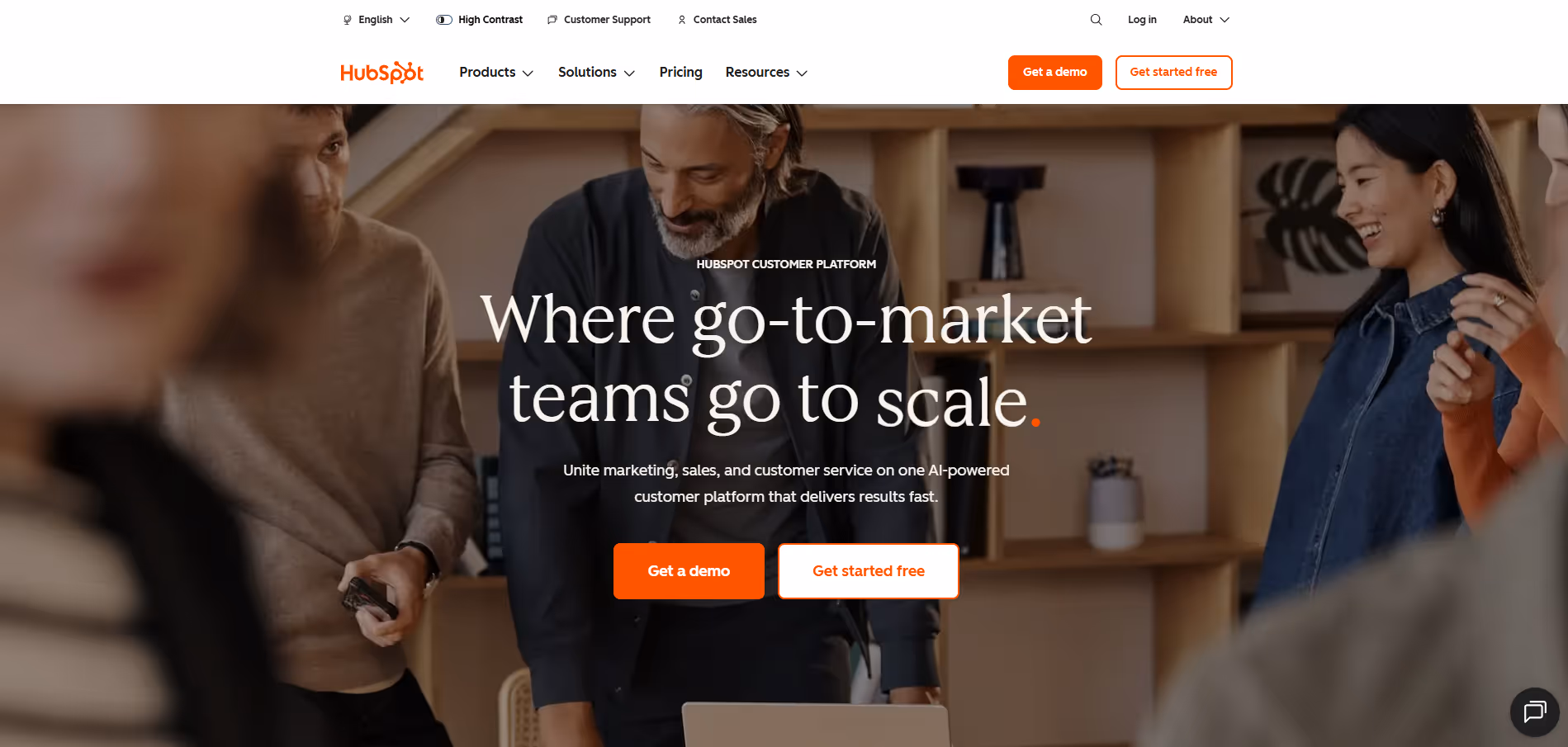 HubSpot product screenshot