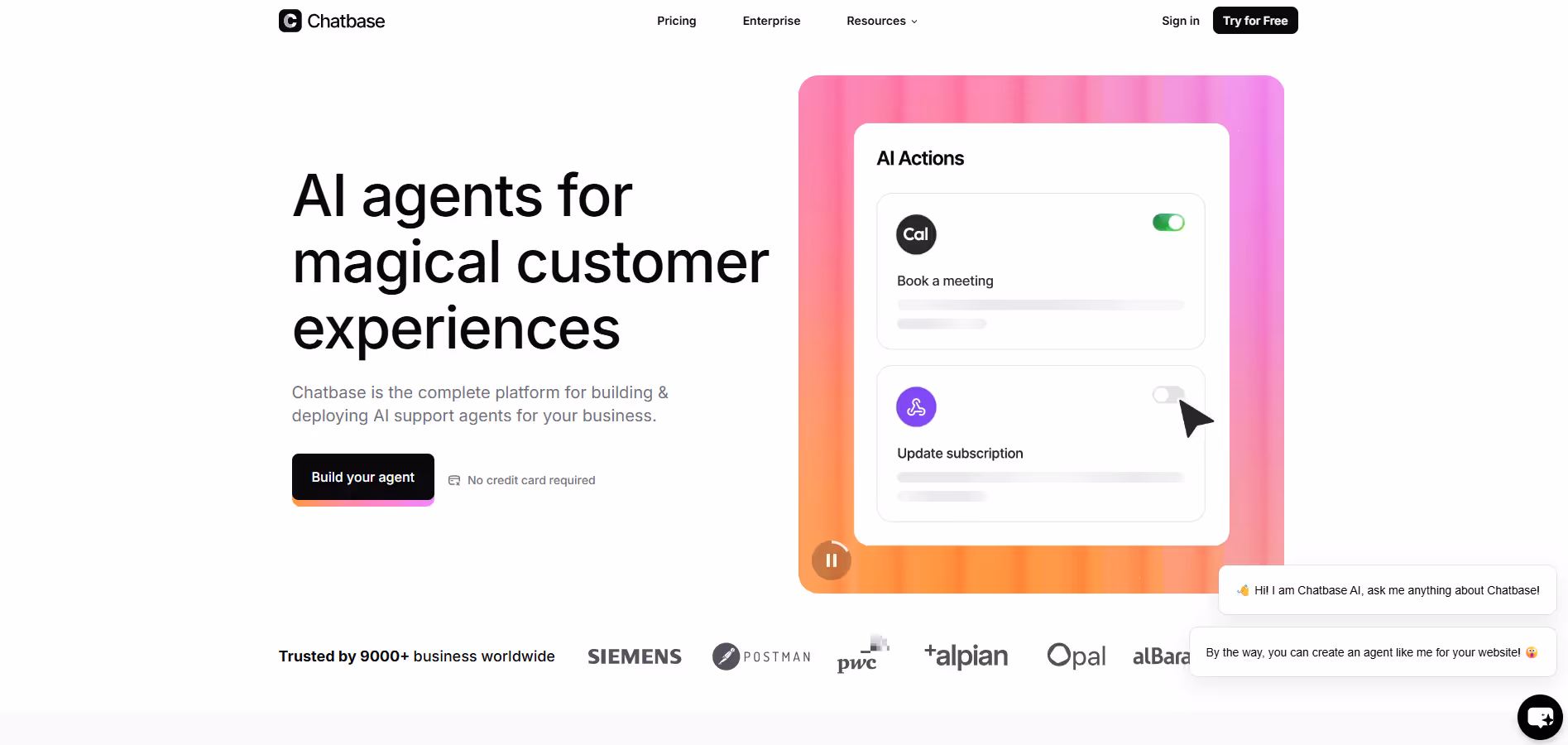 Chatbase product screenshot