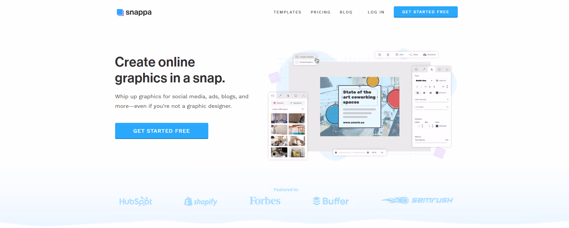Snappa product screenshot