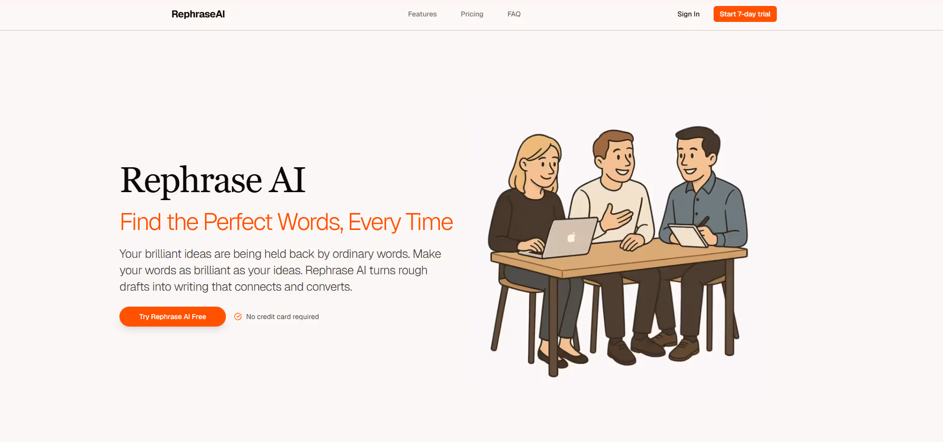 Rephrase.ai product screenshot