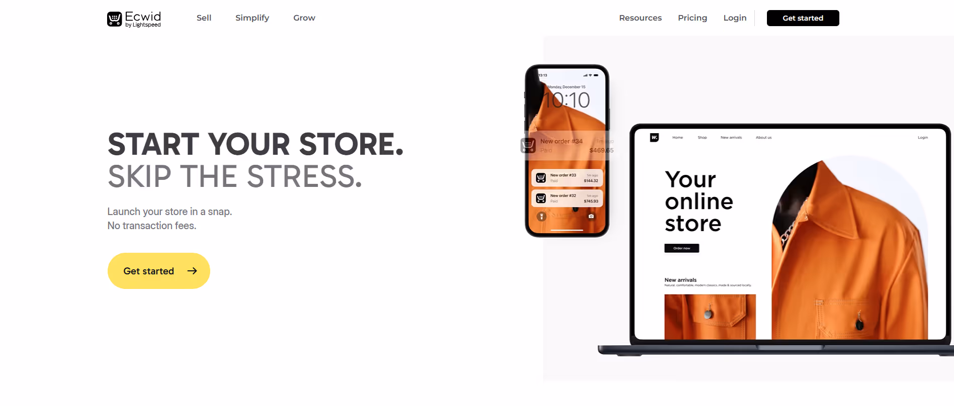 Ecwid product screenshot
