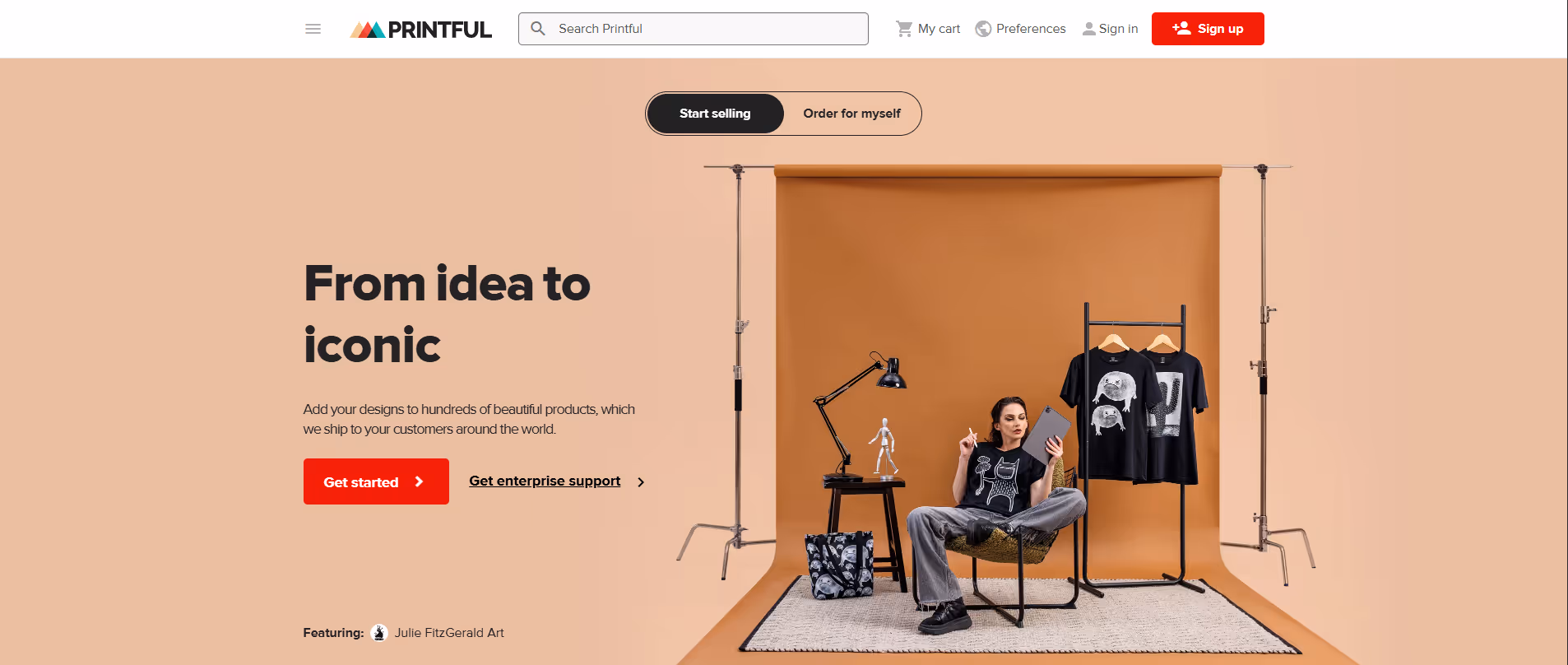 Printful product screenshot