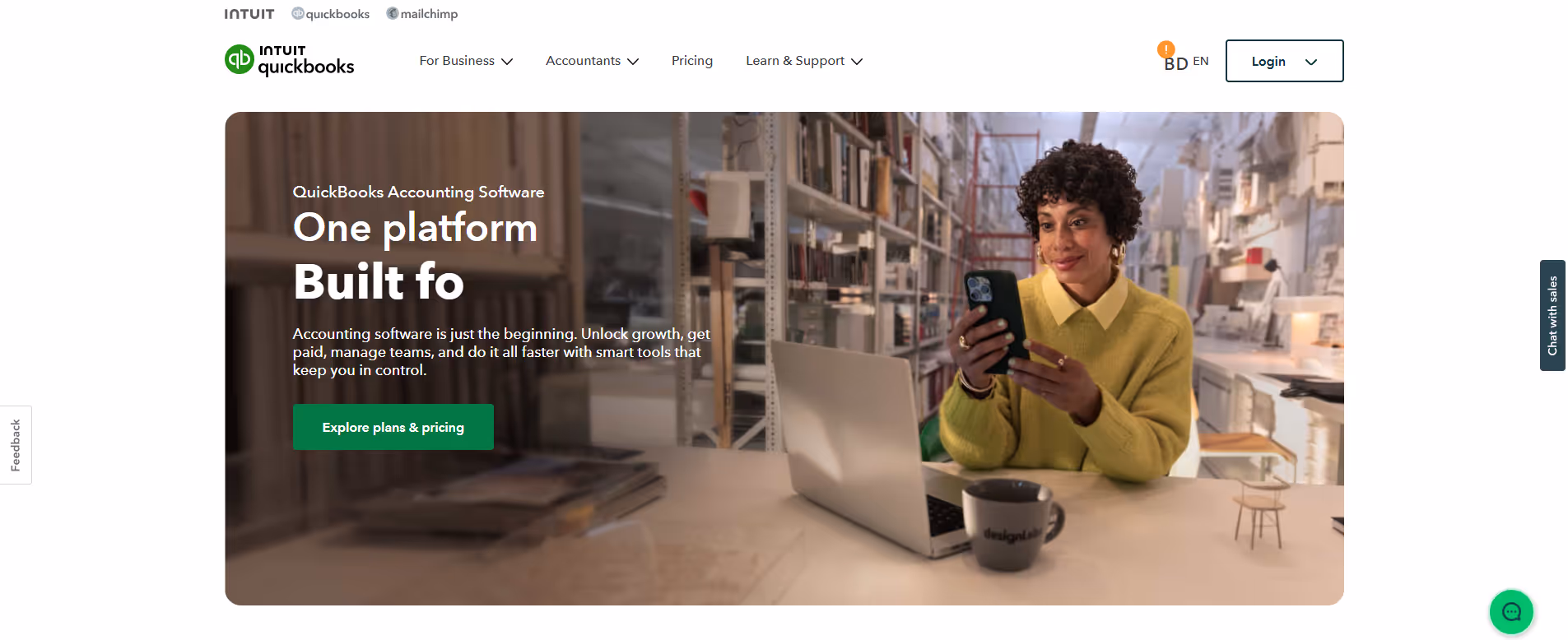 QuickBooks product screenshot