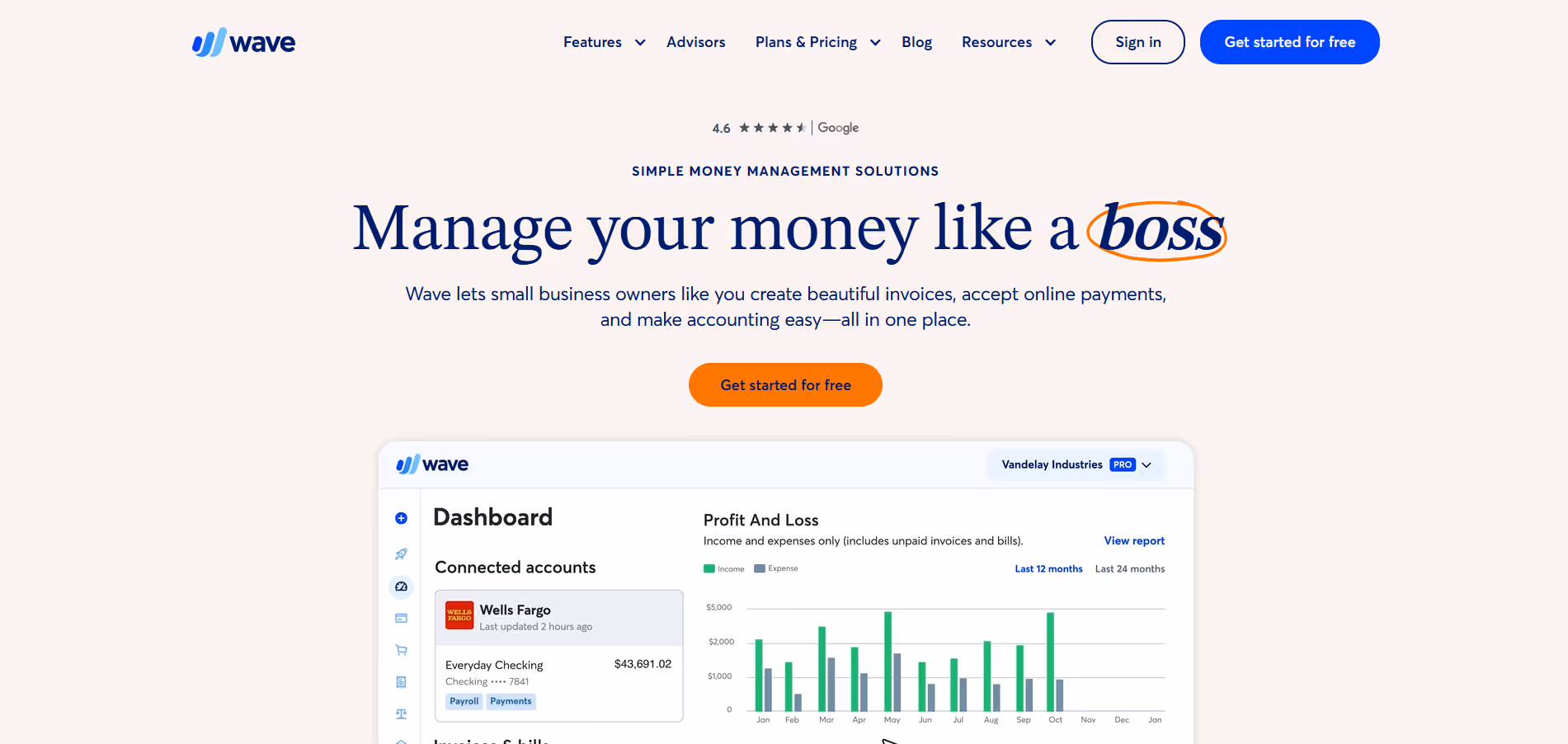 Wave product screenshot