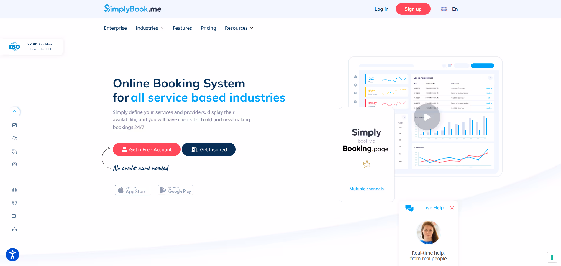 SimplyBook.me product screenshot